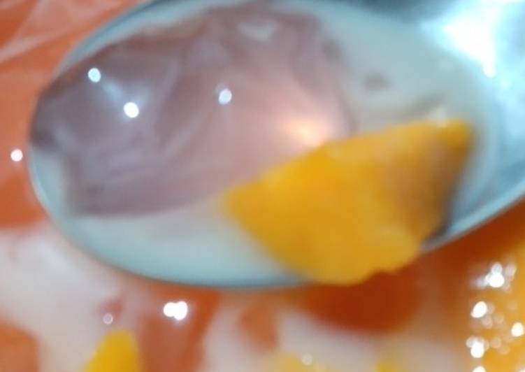 Mango jelly yakult