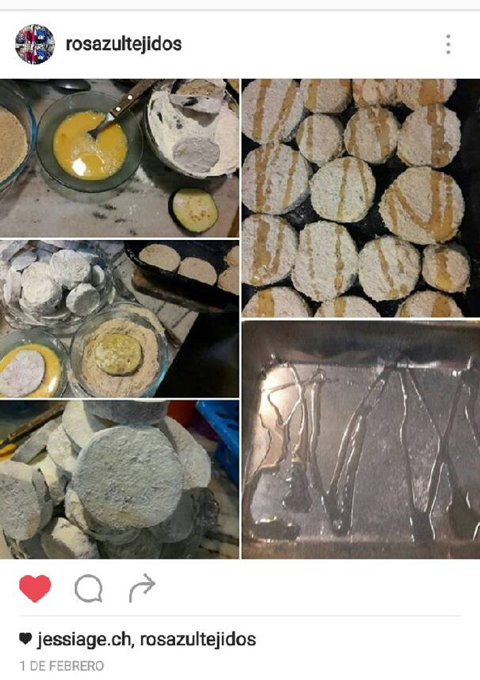Una foto de Milanesas de berenjenas con ensalada