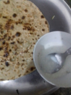 A picture of Aloo onion Parantha.