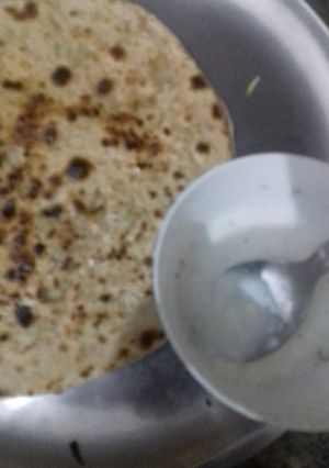 A picture of Aloo onion Parantha.