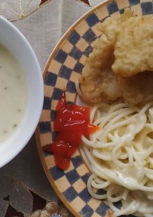 Foto resep Fish n Spageti Cheese Sauce