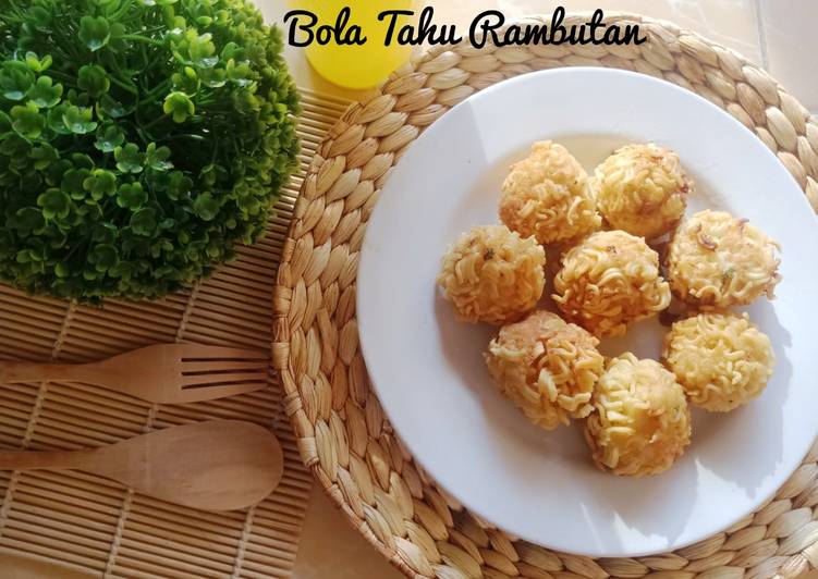 Resep Bola tahu rambutan Anti Gagal