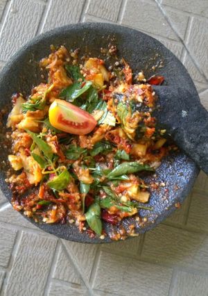 Foto resep Sambel nanas kemangi geledek