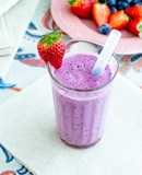 Smoothie mirtilli e fragole