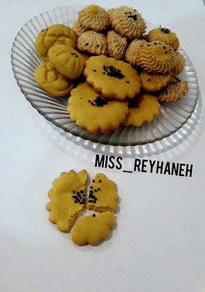 عکسی از دستور شیرینی برنجی بدون کره