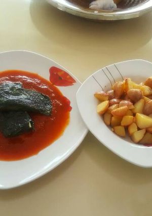 Una foto de Filete de pescado en chile gualillo y hoja santa