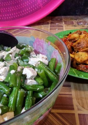 Foto resep Tahu buncis & sambal tempura ala anak kos (budget 20rban)