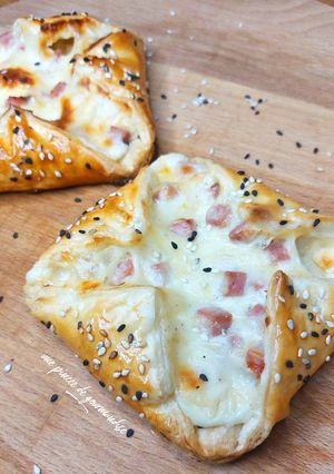 Une photo de Feuilletés jambon fromage