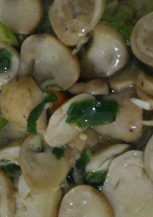 Foto resep Tumis jamur kancing pedas