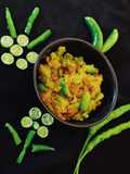 Ivy gourd besan curry(tindora marcha besan sambharo)