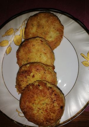 A picture of Chicken shami kabab.