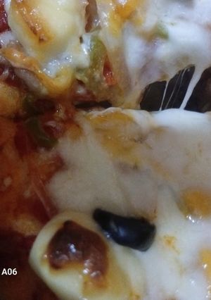 صورة لوصفة بيتزا 🍕