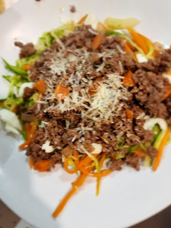 Una foto de Espagueti de verduras a la boloñesa