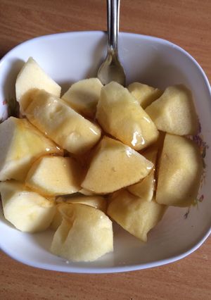 صورة لوصفة تفاح بعسل