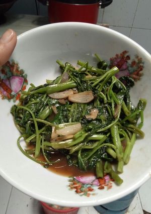 Foto resep Cah kangkung biasa