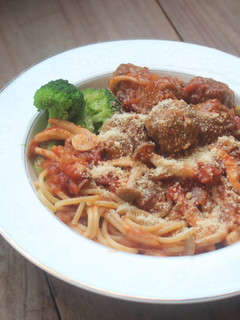 肉丸子義大利麵 的食譜成品照片