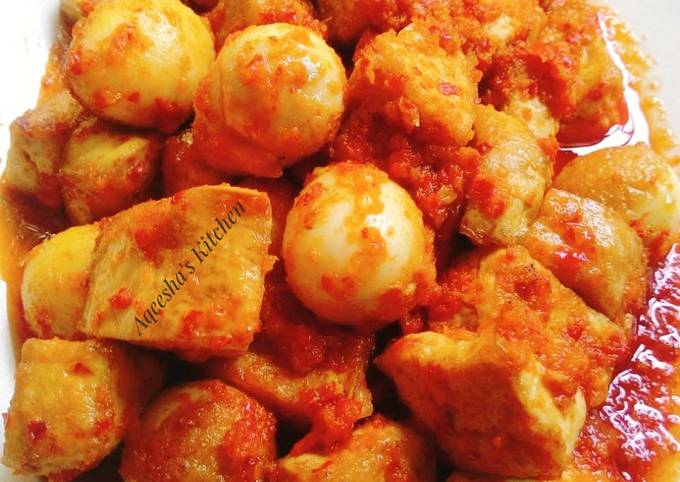 Wajib coba! Resep enak bikin Sambel Tahu dan Telur Puyuh Bumbu Bali dijamin sempurna