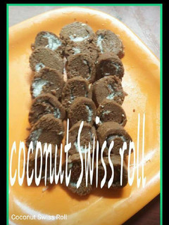 A picture of Coconut swiss roll.