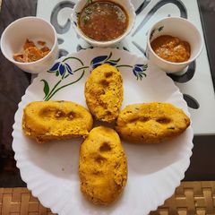 A picture of Makke ka dhokla.