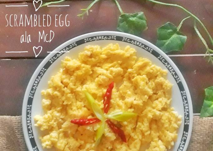 Resep Scrambled Egg Ala Mcd Oleh Meys Cila Cookpad