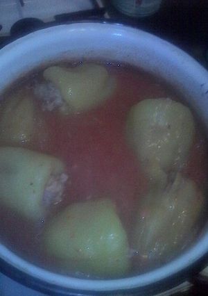 O poză a rețetei Ardei umpluți cu carne tocată și orez.