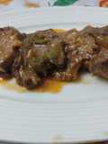 Lengua de res en salsa