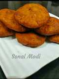 Banana Toddy puri with stuff chanadal