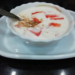 A picture of Tomato Raita.
