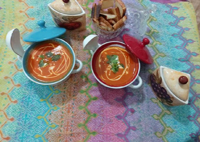 Tomato carrot beetroot soup / yammy tasty healthy soup