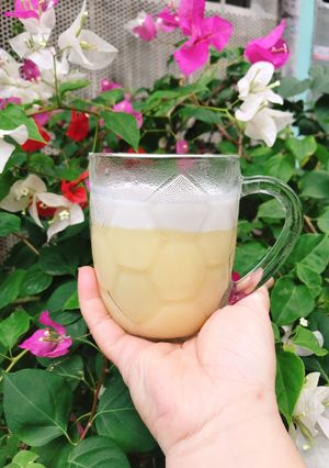 Hình của món Chè đậu xanh đánh nước cốt dừa.