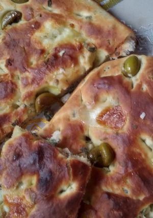 صورة لوصفة خبز الزعتر الاخضر والجبنة