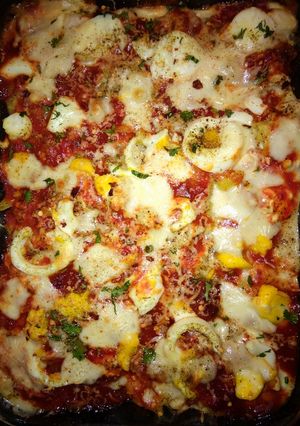 A picture of Cheesy Pasta #Ramadankitayari #FastFoodCompetition.