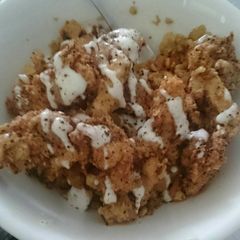 A picture of Lemon pepper chicken with lime-aioli sauce.