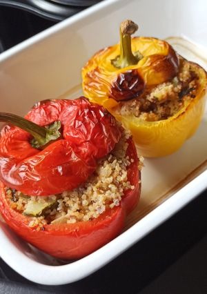 Une photo de Poivrons farcis