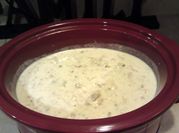 A picture of clam chowder