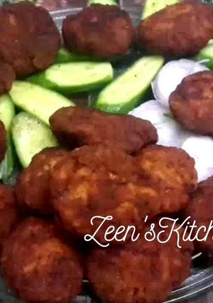 A picture of Reshmi or Silk Kababs with Chicken.