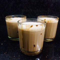 A picture of Homemade coffee mixed chocolate milkshake(instant).