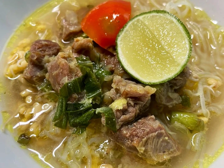 Langkah Gampang Menyiapkan Resep Soto daging sapi yang Bikin Ngiler Anti Ribet, Sempurna