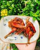 Bồ câu nướng cari cho bé