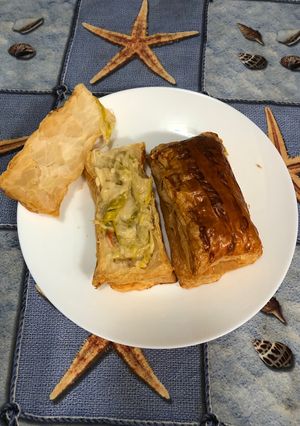 Una foto de Hojaldres de vieiras