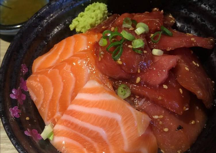 Cara Buat Salmon and tuna don yang Praktis