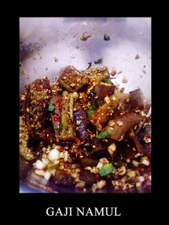 Foto resep Gaji Namul (eggplant side dish khas Korea)