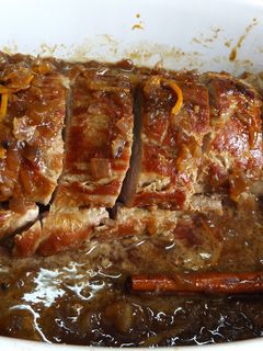 Una foto de Solomillo de cerdo con salsa
