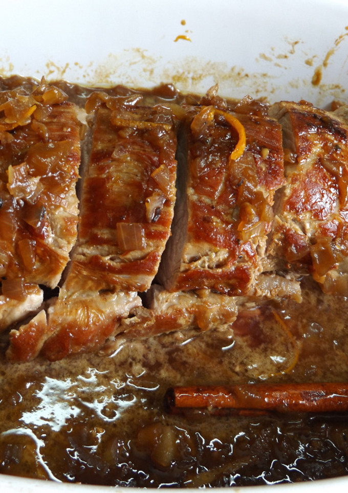 Una foto de Solomillo de cerdo con salsa