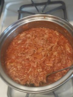 Una foto de Tinga de pollo estilo sonora