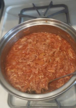 Una foto de Tinga de pollo estilo sonora