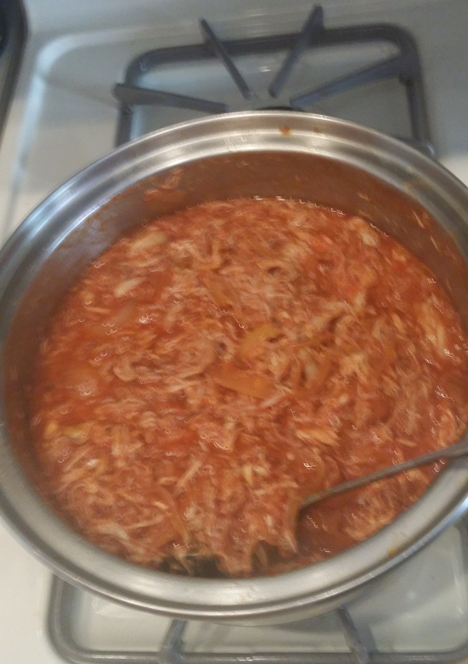 Una foto de Tinga de pollo estilo sonora