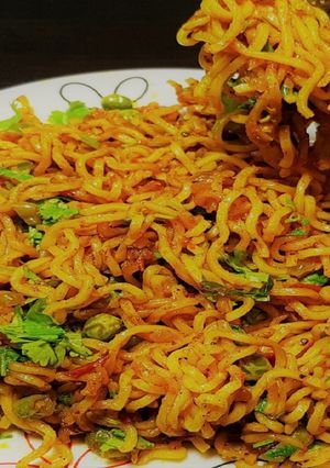 A picture of Veg Maggi Masala|Veg Maggi Noodles Recipe|Dry maggi masala.