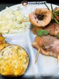 Involtini di Trota al Forno con melanzane e insalata di cavolo cappuccio