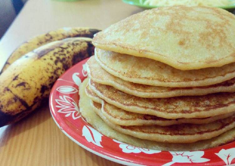 Bagaimana Menyiapkan Pancake pisang no bp Anti Gagal